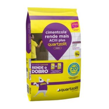 Imagem de Argamassa Cimentcola Rende Mais Ac3 Plus 10Kg Quartzolit
