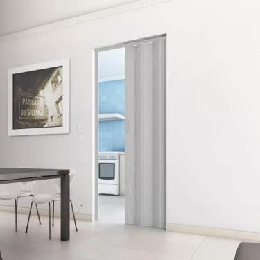 Imagem de Porta Sanfonada de PVC 210cm x 84cm Plastporta Bcf Branco