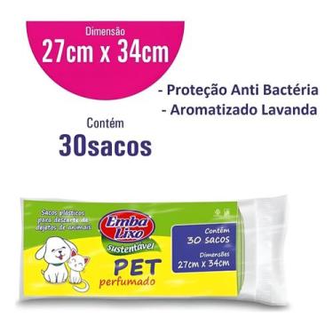 Imagem de Saco De Lixo Pet Embalixo Embalixo Pet - C/ 30 Sacos  Kit 3un