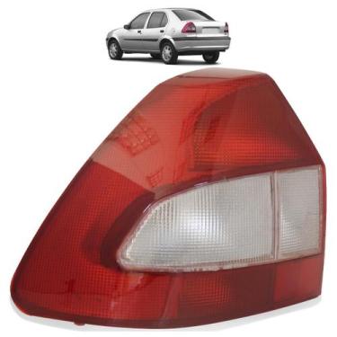 Imagem de Lanterna Traseira Fiesta Sedan 2001 2002 A 2003 Lente Estriada Acrílic