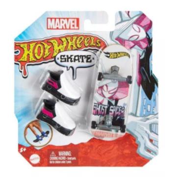 Imagem de Skate de Dedo Hot Wheels  Ghost Spider - Skate e Tênis