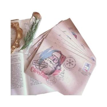 Imagem de Envelope Vintage Para Cartão De Presente De Natal 5 Peças Para Cartas 