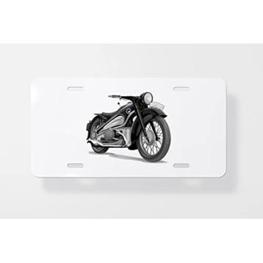 Imagem de Capa para placa de carro Vector of Motorcycle - Capa para placa de carro - Capa de moldura para placa de carro - 15 x 30 cm