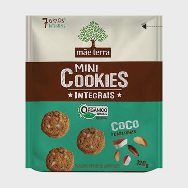 Imagem de Cookies Orgânicos Coco e Castanhas Mãe Terra 120g