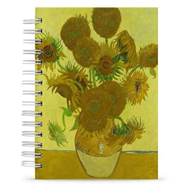 Imagem de Caderno Van Gogh "Os Girassóis" Capa Dura e Toque Aveludado, 125 Folhas, 21x15cm