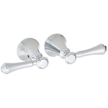 Imagem de Delta Faucet H297 Cassidy Kit de torneira de banheira/alça de bidê com duas alavancas, cromado, 9,9 x 9,9 x 9,9 cm