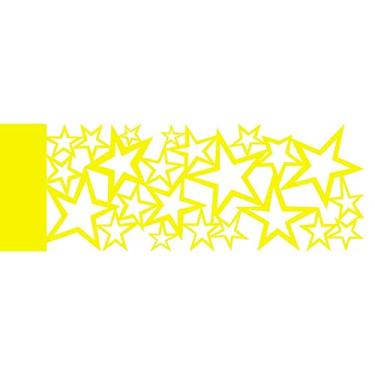 Imagem de Stencil de Acetato para Pintura OPA 10 x 30 cm - 491 Negativos Estrelas