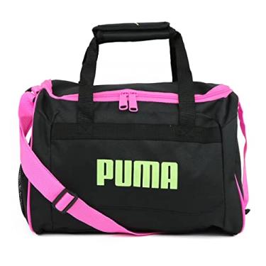 Imagem de Bolsa esportiva infantil Puma Evercat Transformation, Preto/Rosa brilhante, One-Size