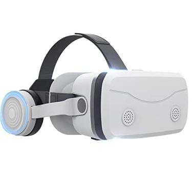 Imagem de óculos de realidade virtual,Fone de ouvido de realidade virtual com lente revestida com luz azul HD | Fones de ouvido VR imersivos, acessórios para celular para viagens, relaxamento e Aelevate
