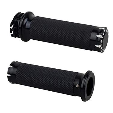 Imagem de NTHREEAUTO Garras de mão para guidão e acelerador de motocicleta para guidões de 25 mm, universais, compatíveis com Harley Dyna Sportster 883 1200 Kawasaki Vulcan Yamaha