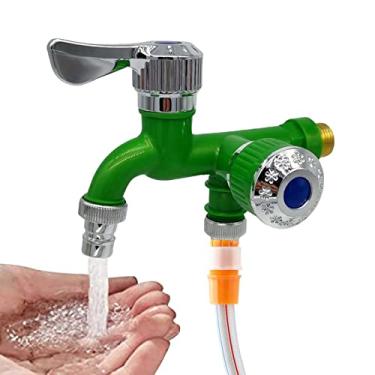 Imagem de água saída dupla | água para banheiro, saída água dupla, máquina lavar, água piscina esfregão para casa banheiro jardim pologmase