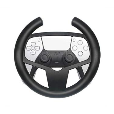 Imagem de Volante de corrida dedicado adequado para controle sem fio de jogos PS5, TwiHill, volante redondo elegante, acessórios PS5