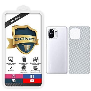 Imagem de Pel�cula Fibra De Carbono Gel Flex�vel Traseira Verso Xiaomi Mi 11 Lite - Prote��o Que Adere E Cobre Toda A Parte Traseira do Aparelho - Danet