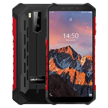 Imagem de Telefone móvel Ulefone Armor X5 Pro à prova d'água resistente NFC 4G LTE 4 GB + 64 GB Smartphone Android 10.0 Celular processador octa-core (vermelho)