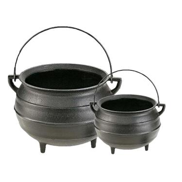 Imagem de Kit 2 Caldeirão Panela Extramil Tripé Ferro Fundido 1L e 4L
