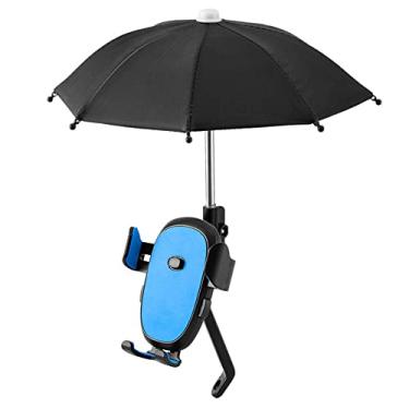 Imagem de Suporte para celular de bicicleta, guarda-chuva, suporte para celular para iPhones e celulares com telas de 4,7 polegadas a 7 polegadas, suporte de telefone de bicicleta com guarda-chuva para iPhones e celulares com telas de 4,7" a 7" bicicleta
