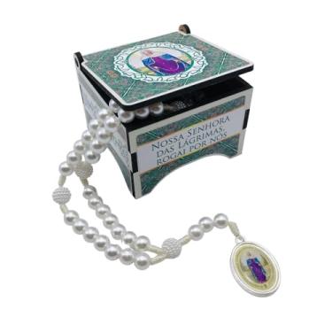 Imagem de Terço De Nossa Senhora Das Lágrimas Com Caixinha Estampada