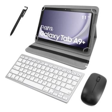 Imagem de Melhor Capa Para Tablet A9 Plus + 11 Com Teclado + Mouse + Caneta Total Box