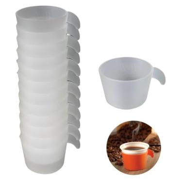 Imagem de Conjunto Copete 12 Porta Copos Descartável Cantinho Do Café Em Plástico Transparente - AMZ