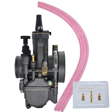 Imagem de Joygowe Carburador PWK universal de 32 mm com jato de energia para motor de 150 cc a 300 cc todos os tipos motocicletas motocross quadriciclo scoote ATV Dirt Bike (preto)