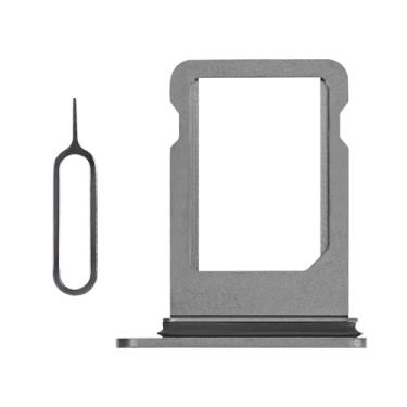 Imagem de Risidamoy Adaptador para iPhone Xs Black Single SIM Card Slot Part for iPhoneXs Card Tray Holder Single SIM Version with Waterproof Rubber Ring Needle Ejector for A1920 A2097 A2098 A2099 A2100