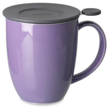 Imagem de FORLIFE Caneca Uni Brew-in-Mug com infusor de chá e tampa, 473 ml, roxa
