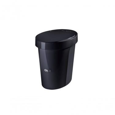 Imagem de Lixeira Oval Glass 26,2 X 18,4 X 24,6 Cm 5 L Preto Coza