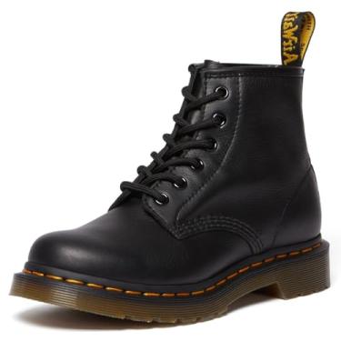 Imagem de Dr. Martens Bota feminina de couro 101 Black Harvest, Black Virginia, 36