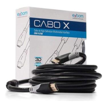 Imagem de Cabo de HDMI 10M Versão1.4 Blindado - Exbom CBX-H100SM