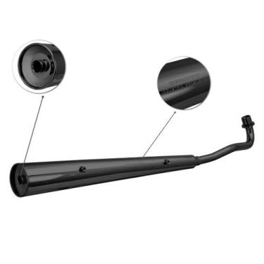 Imagem de Escapamento Esportivo Gemoto Ml 2 Abafadores com Suporte Protetor Moto