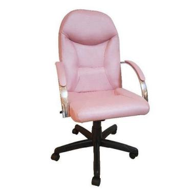 Imagem de Cadeira Escritório Presid Day Rosê Gold Relax Base Preta - ErgoDecor