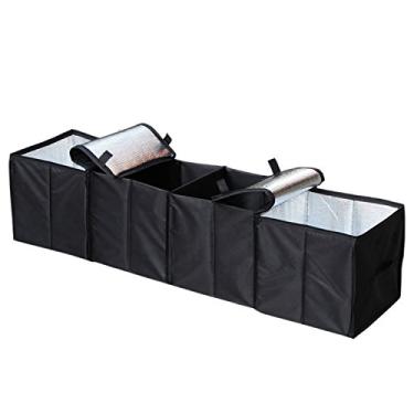Imagem de Autoark – Conjunto de organizador e refrigerador de cesta dobrável com vários compartimentosAUTOARK preto AK-018