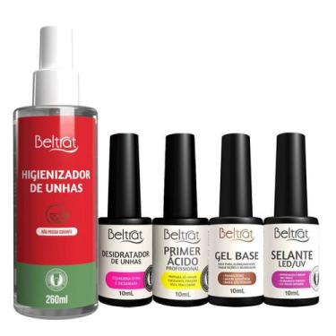 Imagem de Kit Preparadores Unha Beltrat Gel Base Selante Prep Desidrat