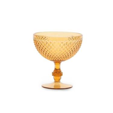 Imagem de Taça Sobremesa Acrílico Bico de Jaca 395ml - 6un - Bon Gourmet, Ambar