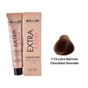 Imagem de Coloração Tintura Extra Color Salles Profissional 60g, 7.73