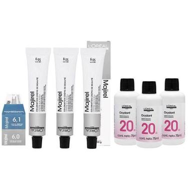 Imagem de Loreal Kit 2 Coloração Majirel 6.0 Louro Escuro Nat. Profundo + 6.1 Lo