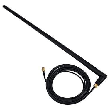 Imagem de Kaunosta Router WiFi de alto ganho 22dbi Antena omnidirecional universal e cabo de extensão macho para fêmea RP-SMA de 10 m para roteador de rede sem fio, cartão PCI/PCIe, adaptador USB, câmera IP