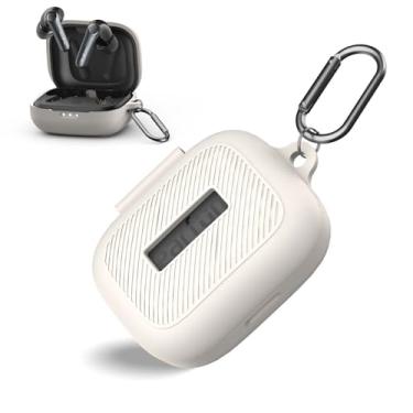 Imagem de AGENTNANO Capa para EarFun Air Pro 4, capa protetora de silicone macio, portátil, resistente a arranhões, resistente a choques, design visível, capa compatível com EarFun Air Pro 4, capa de