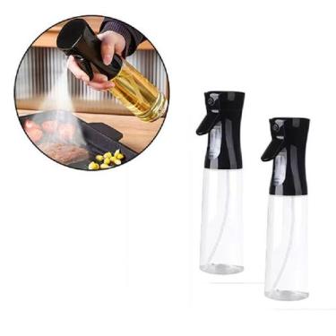 Imagem de Kit 2 Galheteiros Spray Azeite E Vinagre Pulverizador 210ml - FRIGOPRO