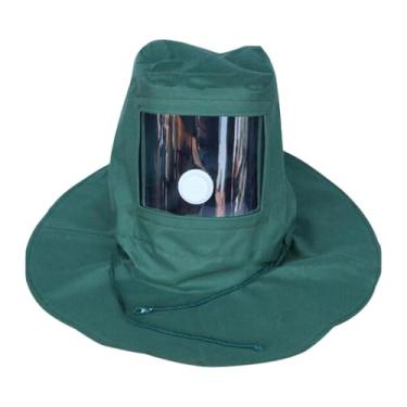 Imagem de Fenteer Máscara de Jateamento de Areia Capuz Anti Poeira Confortável para Lixamento de Fábrica de Cimento