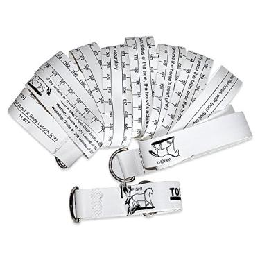 Imagem de Fita métrica de ganho, cavalo e pônei, peso em quilogramas/libras e altura em centímetros/polegadas, Wintape, Branco, Hands/LBS