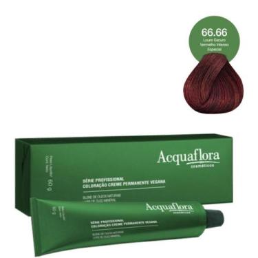 Imagem de Coloração Creme Acquaflora Vegana 66.66 Louro Escuro Vermelho Intenso 