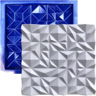 Imagem de Forma 3D Gesso e Cimento ABS 1mm - Esmeralda 30x30 cm - Xmoldes Formas