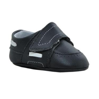 Imagem de Sapatinho de Bebê Bicho de Pé - Dockside Masculino com Fecho - Sintéti