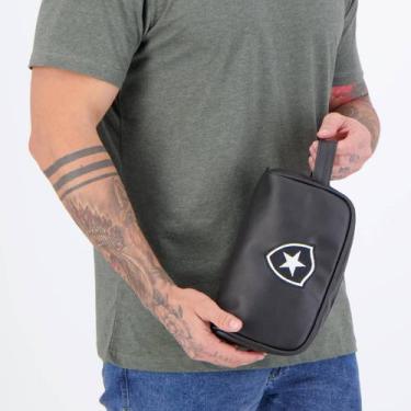 Imagem de Necessaire material sintético Botafogo Preta - Jc Bandeiras, Único