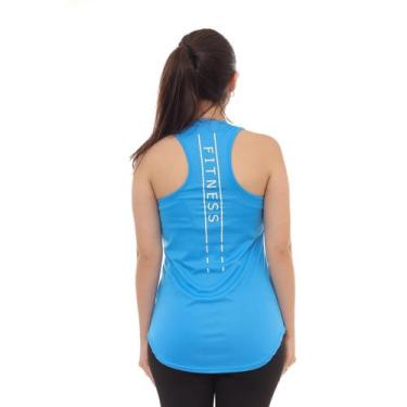 Imagem de Camiseta Regata Feminina Dry Fit Estampada Poliester Academia - Per Tu