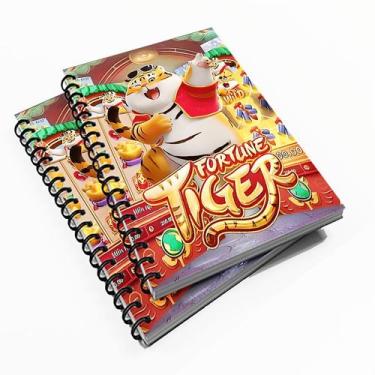 Imagem de Caderno Universitário 10 Mat Pers. Tigrinho - Premium
