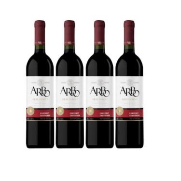 Imagem de Kit 4 Un Vinho Arbo Cabernet Sauvignon 750 ml