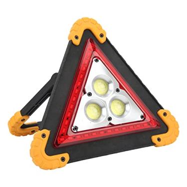Imagem de Luz de Advertência de Emergência Triangular LED Luz de Trabalho COB Portátil para Acampamento, Pesca, Caminhada
