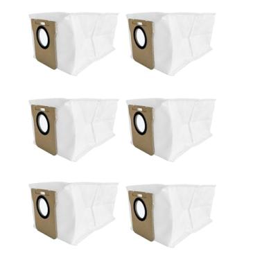 Imagem de NUHFUFA 6 peças de substituição de sacos de pó de limpeza, acessórios para aspirador de pó robô para Xiao-mi Mijia X20/X20 PLUS Sweeper